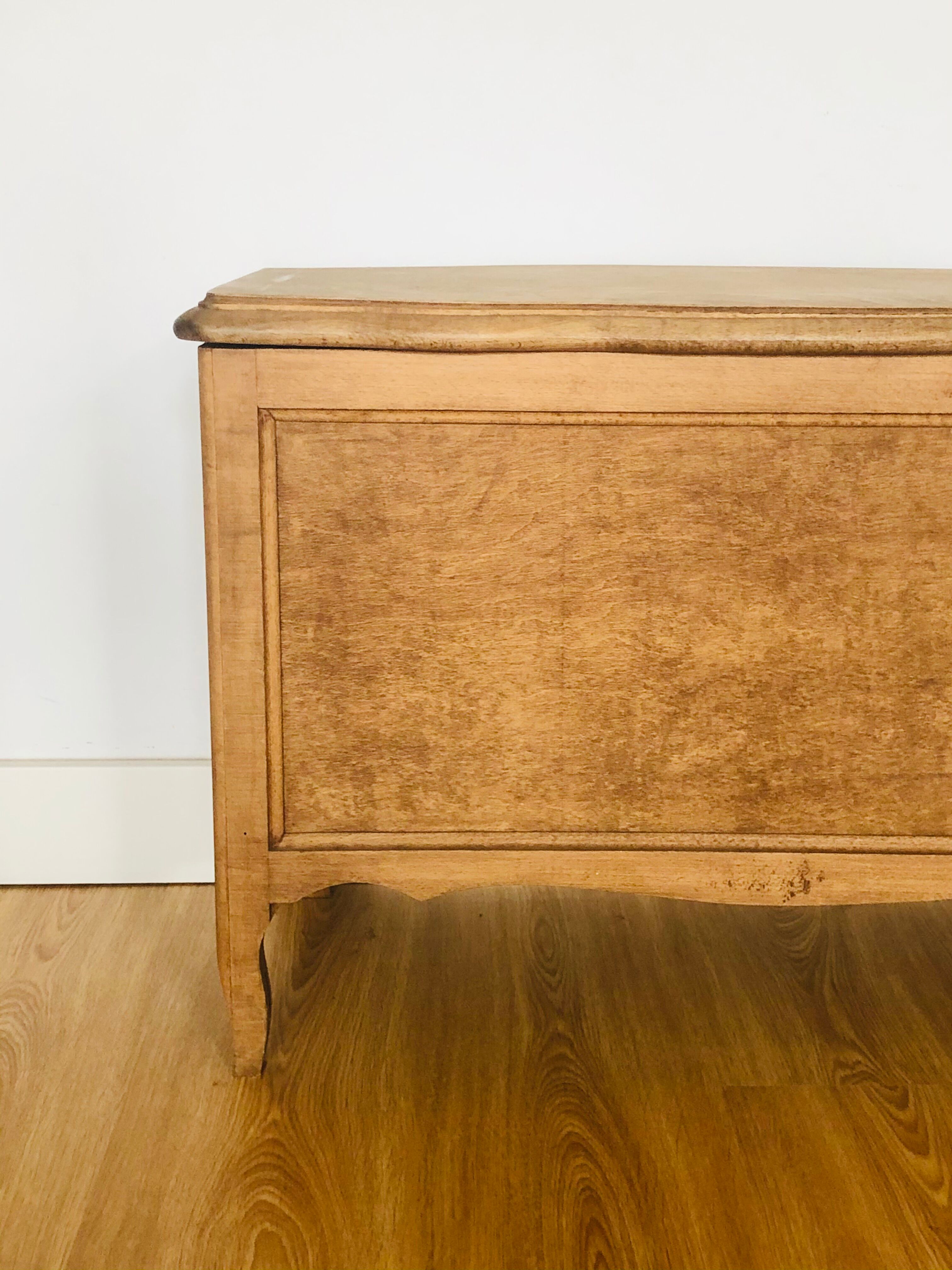 Old wooden storage box L75cm