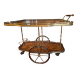 Marquetry serving table