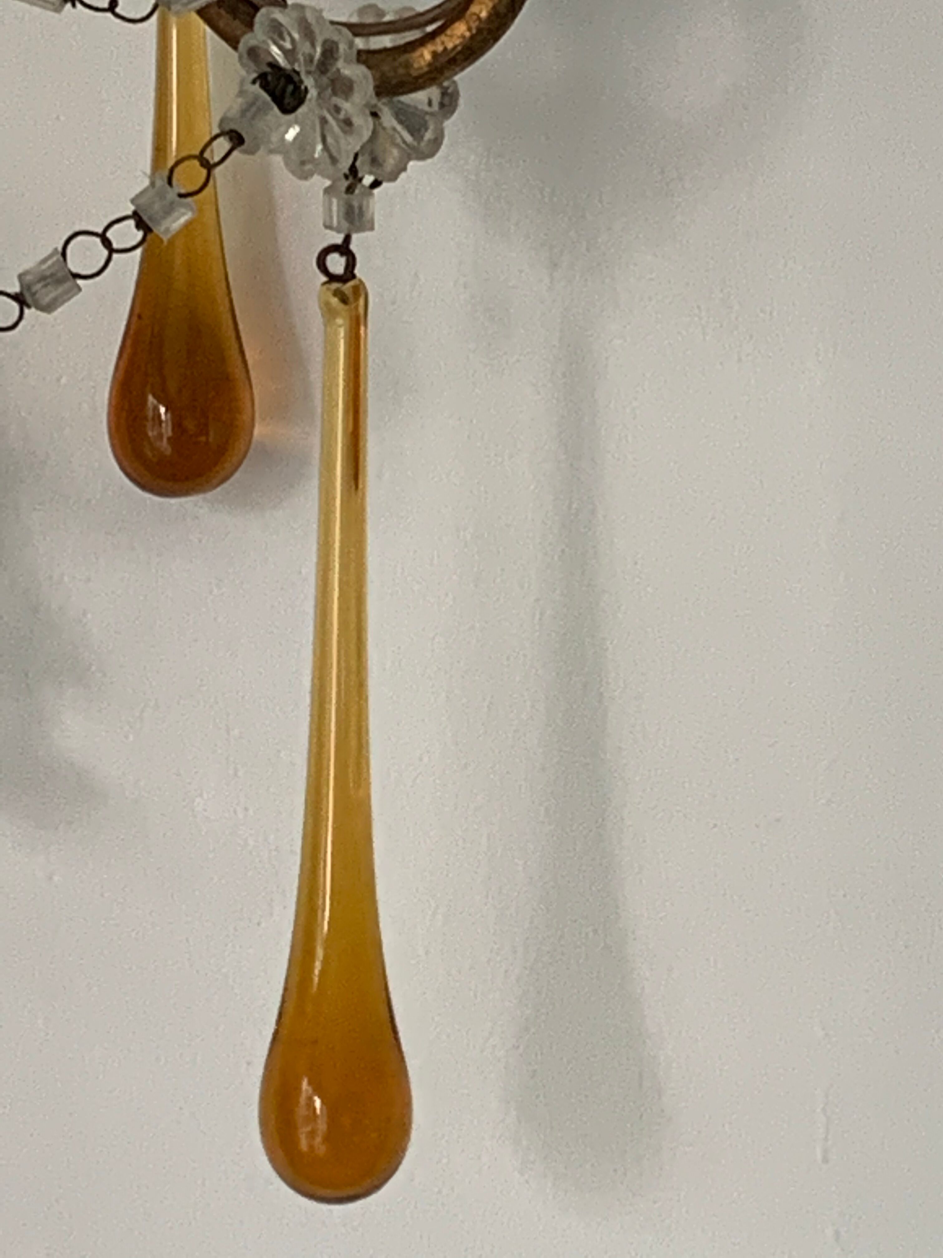 Pair of murano stamps and 1950 crystals