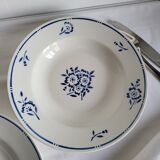 4 Deep Plates in earthenware Moulin des Loups & Hamage model Lucien