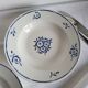 4 Deep Plates in earthenware Moulin des Loups & Hamage model Lucien
