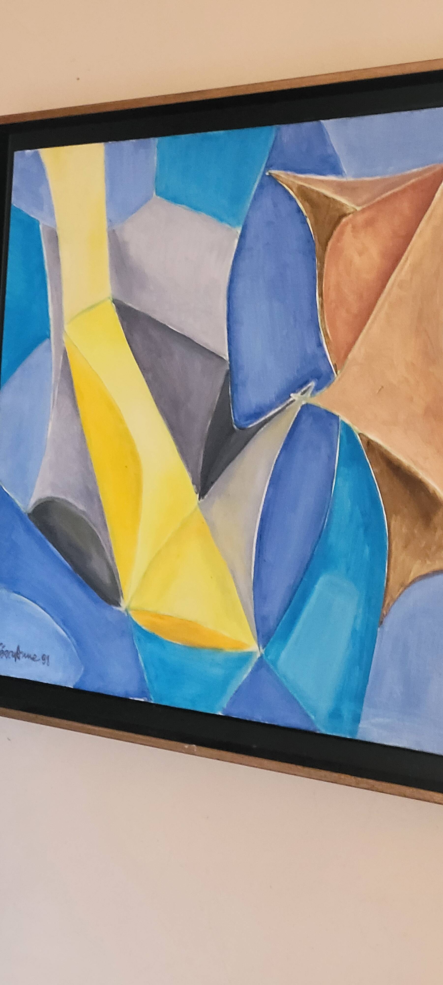 Pair of oils on canvas by lucille terouanne