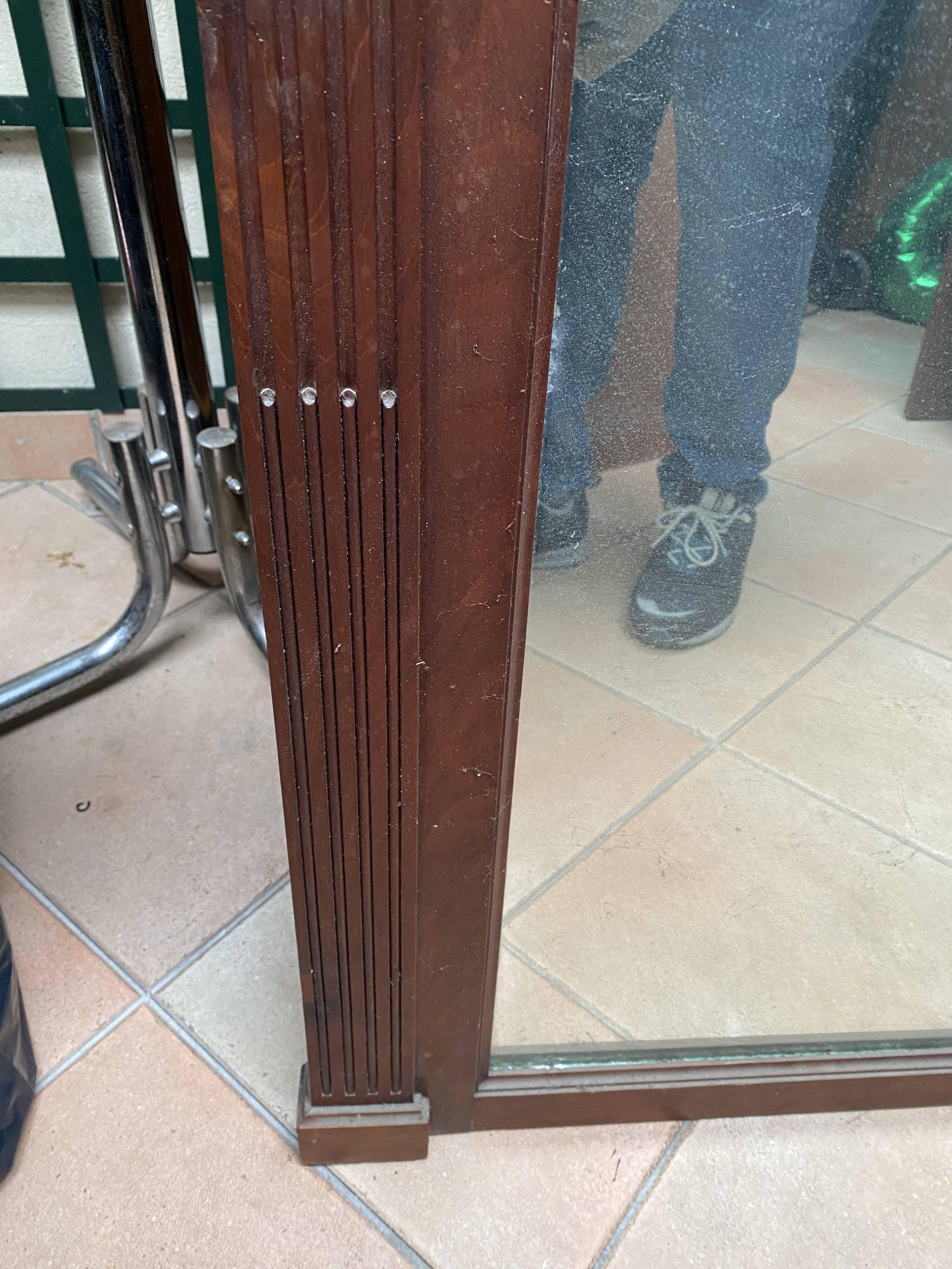 Trumeau grand miroir bois