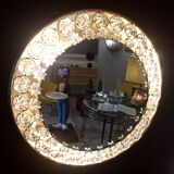 Lighting Mirror from Brass and Resin