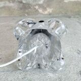Pied de lampe à poser en cristal de Sèvres