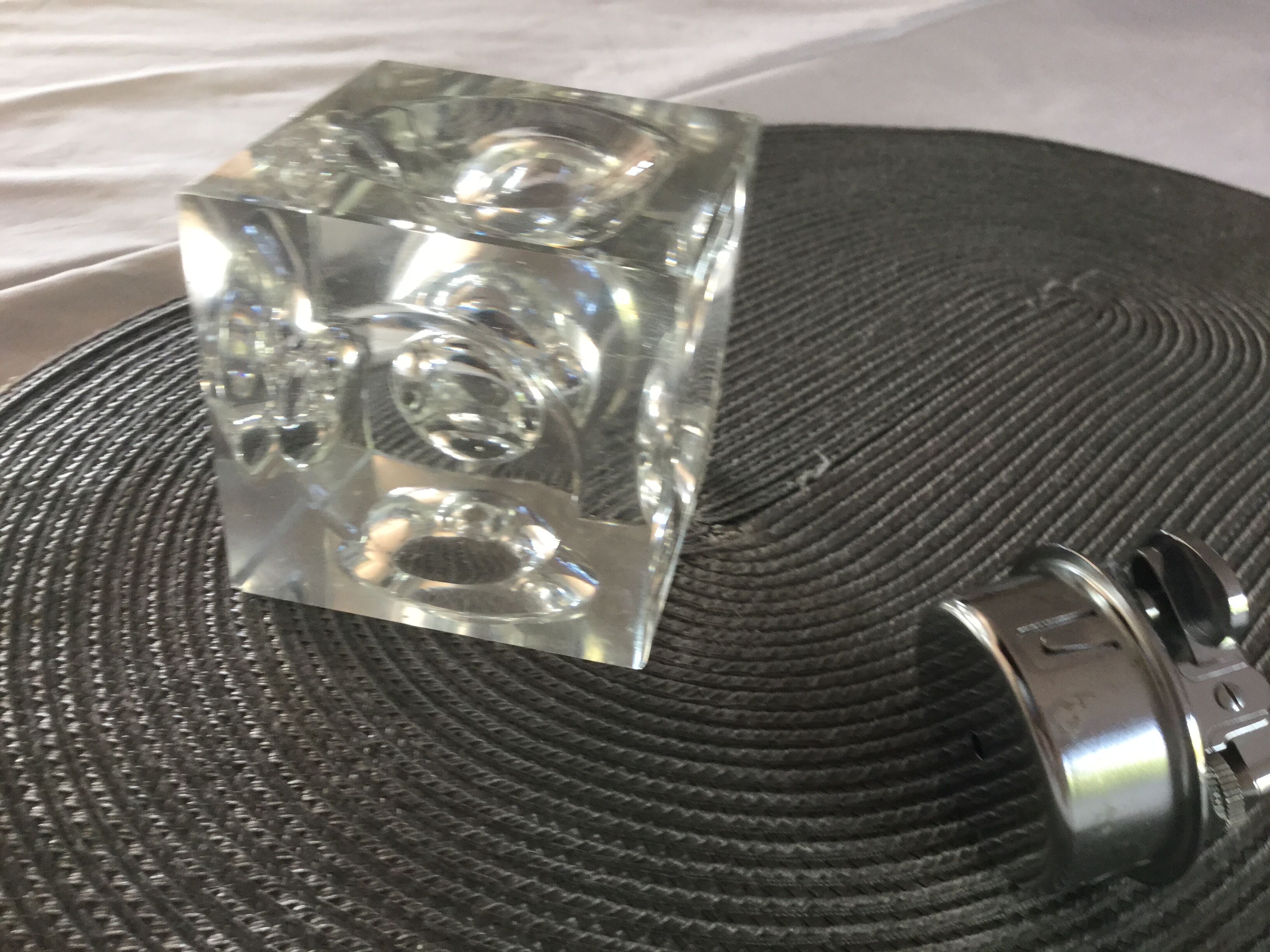 Briquet de en cristal table