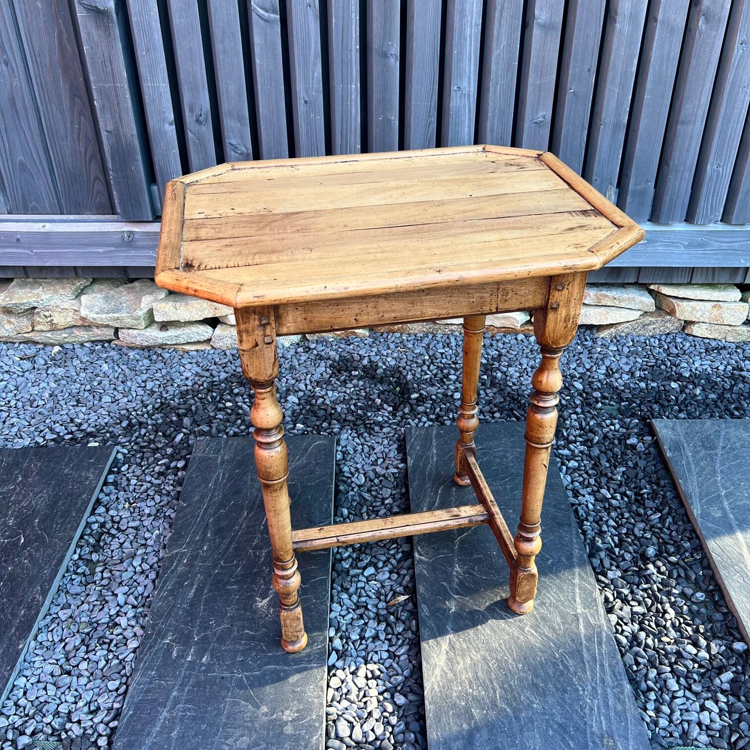 Walnut side table