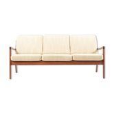 Sofa 3 places by Ole Wanscher rosewood