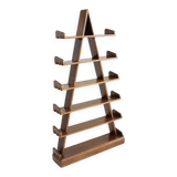 Vintage brutalist pyramid shelving unit bookcase