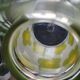 Pair of glass teacups with plastic handles