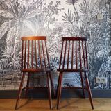 Pair of Ikea Stockholm chairs