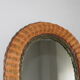 Miroir en rotin osier vintage