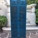 Vintage blue industrial cabinet, original condition, 1930s