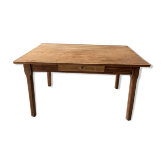 Old rectangular table - 1M40 - 2 drawers