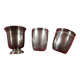Tasses en métal argenté