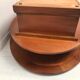 Coffee table bar trunk oval vintage cherry 70s-80s