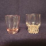 Set of 17 mismatched shot glasses