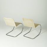 Bauhaus "MR10" chairs by Ludwig Mies van der Rohe, Tecta edition circa 1990