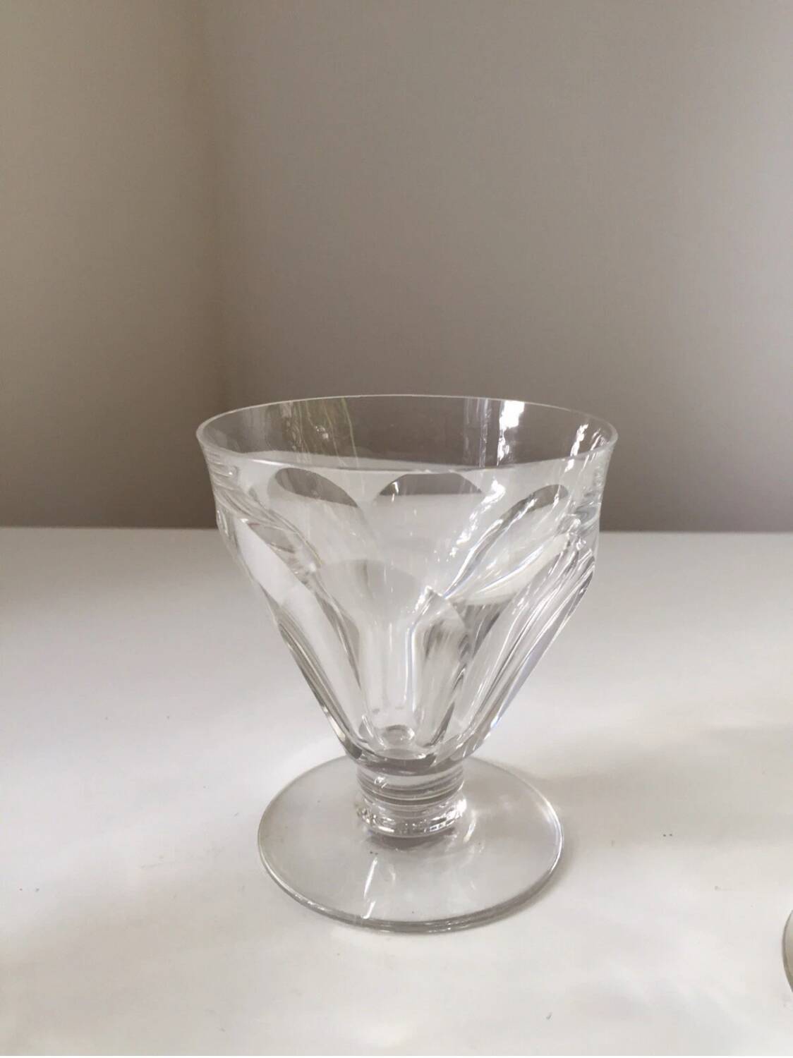 Set of 3 Baccarat Talleyrand crystal glasses