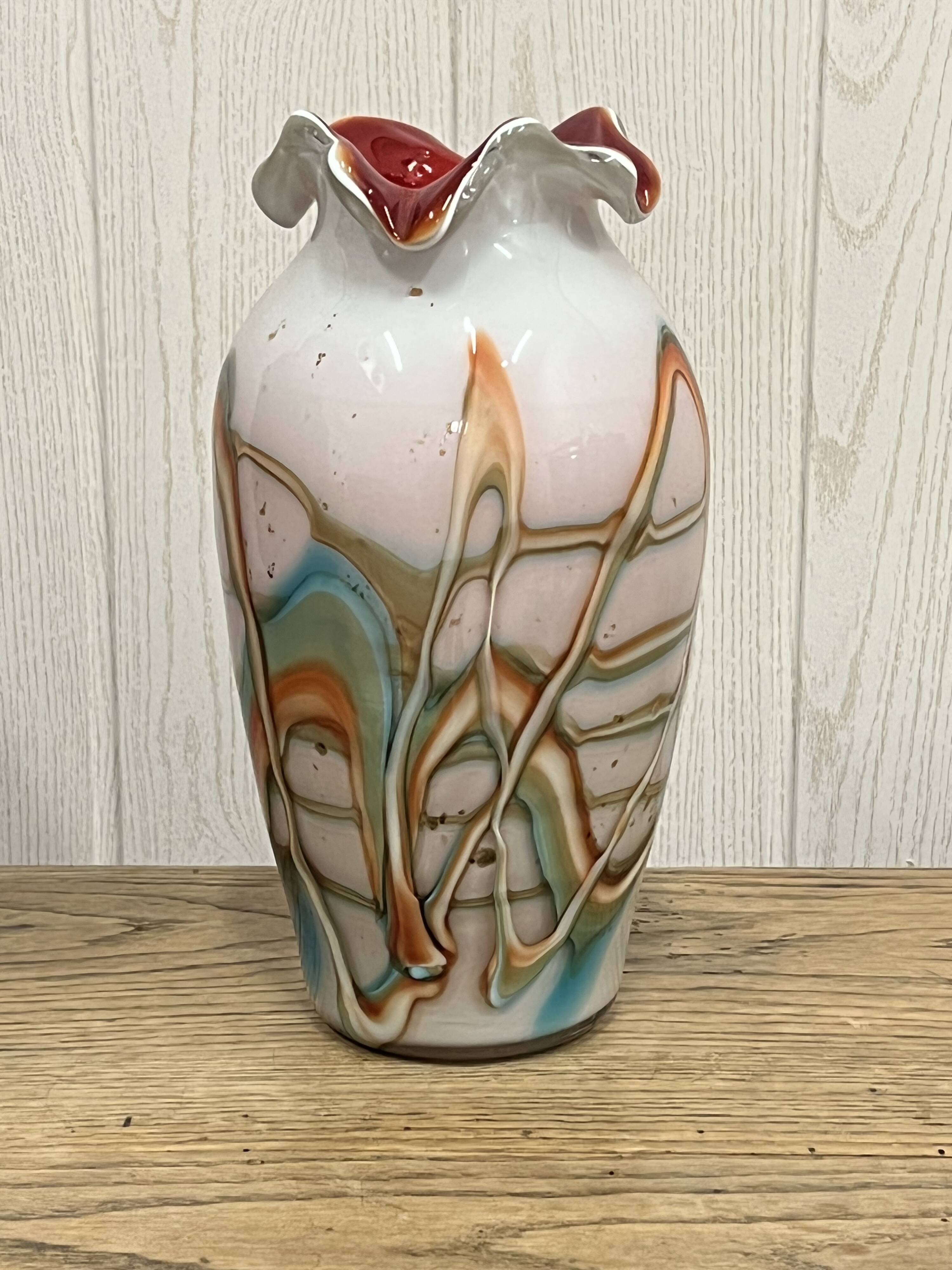 Blown glass vase