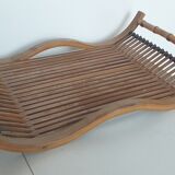 Wooden and bamboo tray