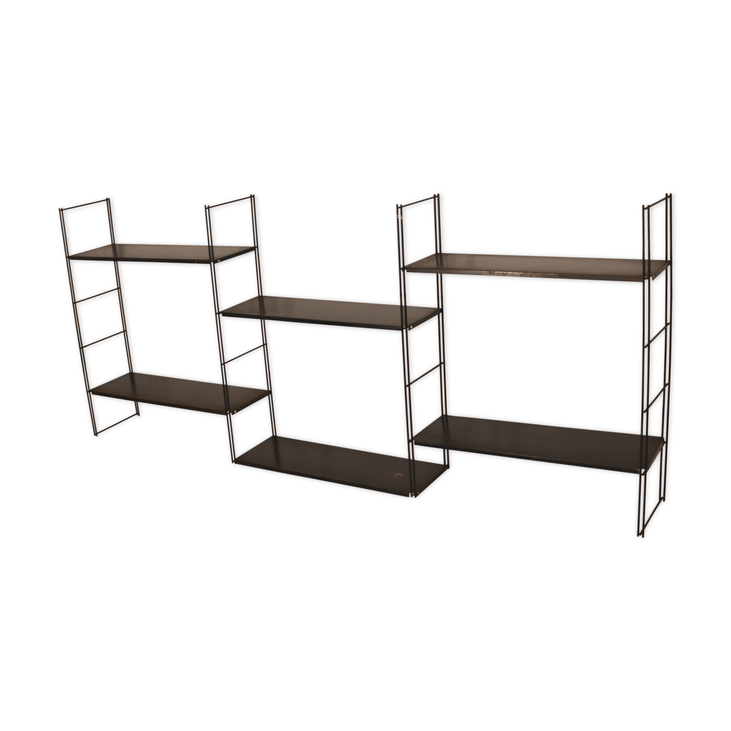 Modular system of shelves wall 60s black