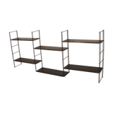 Modular system of shelves wall 60s black