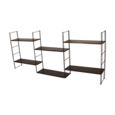 Modular system of shelves wall 60s black