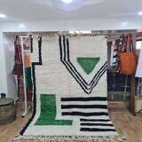 Handmade wool Berber rug 250x150 cm