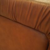 Brown armchair, Italian design, 1970s, production: Italy