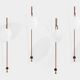 Pair of large patinated metal wall sconces by Mattia Bonetti 2009