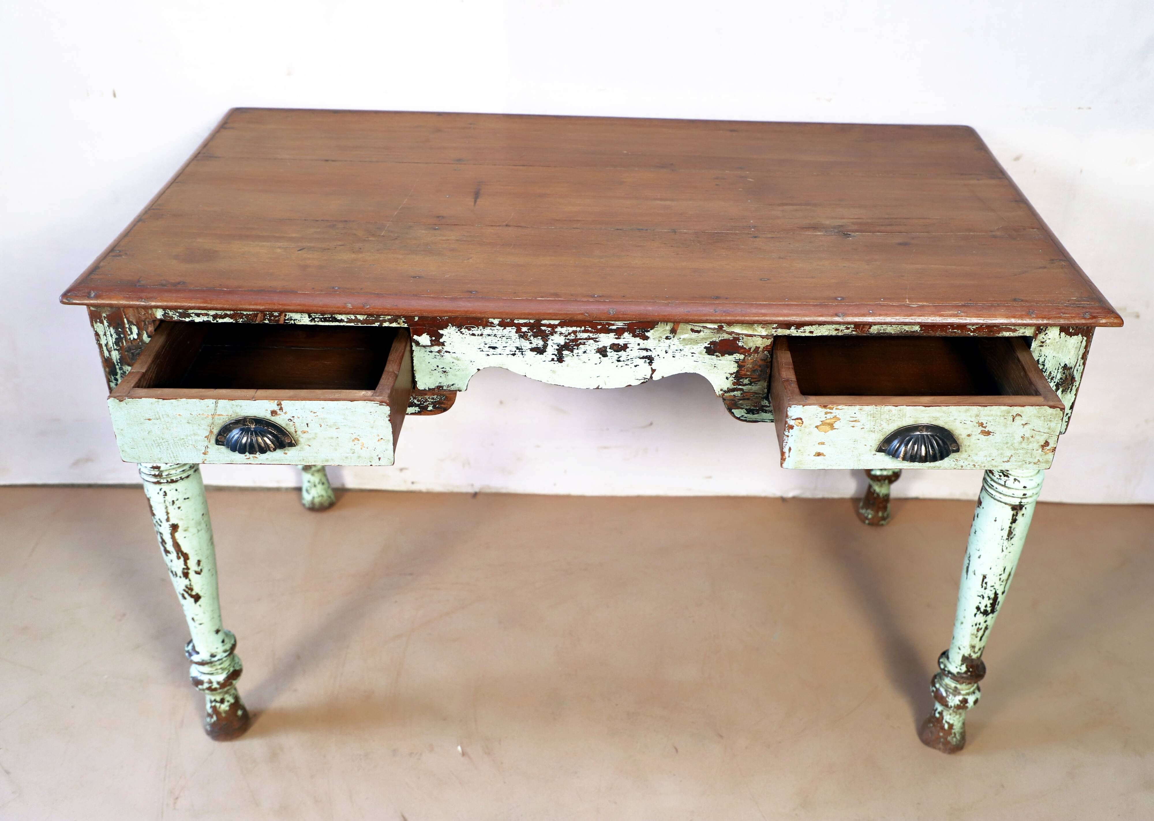 Old Burmese teak desk
