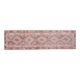 1970s Vintage Turkish Handmade Wool & Cotton Pink Runner Rug