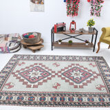 Handmade Wool Oushak Rug