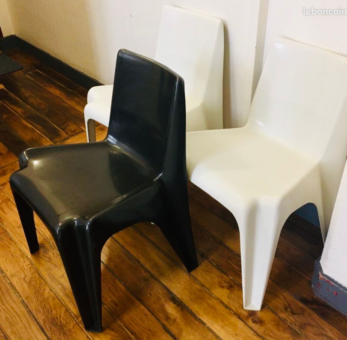 Stackable chair Bofinger BA 1171 by Helmut Bätzner