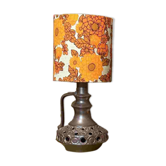 70′ orange ceramic lamp