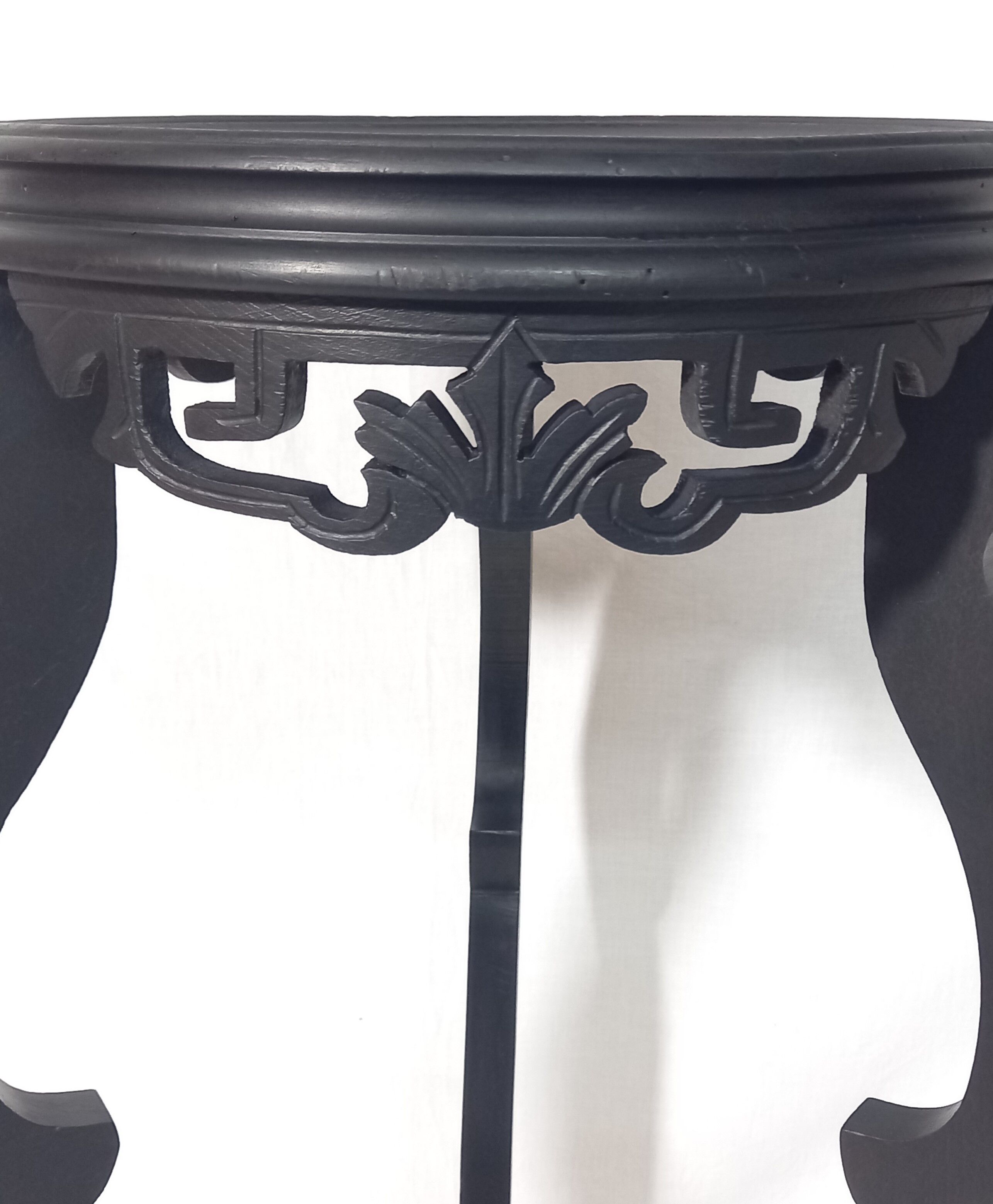 Napoleon III Style Harness in Blackened Wood and Red Marble