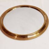Vintage round mirror tray