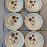 Set of 6 plates skullcap Chardon Sarreguemines