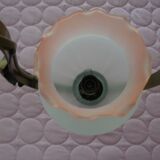 Ancient wood and glass chandelier