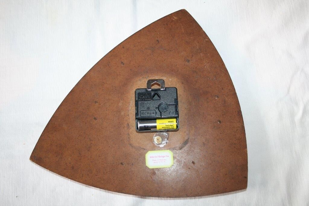 Bayard vintage formica wall clock red