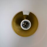 White opaline suspension and gilded brass from the 1960s.