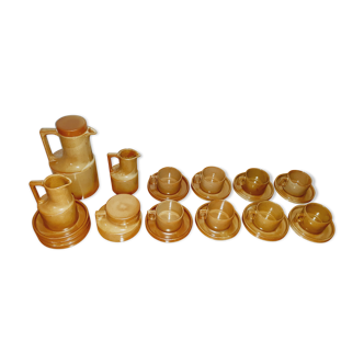 Coffee service in sandstone from brenne 70's