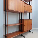 Mid century modular blonde teak bookcase 1960s
