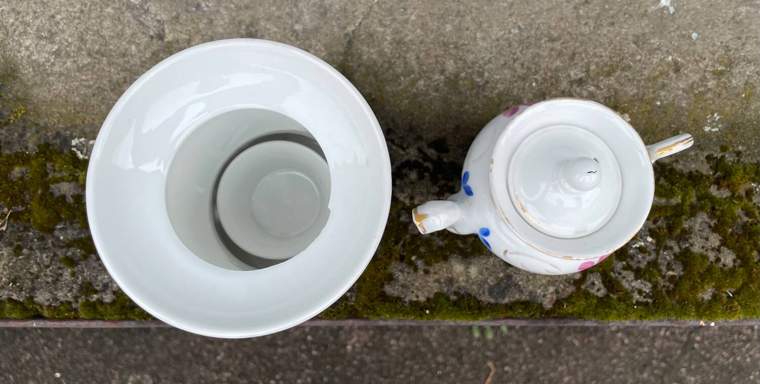 Antique porcelain teapot