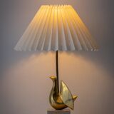 Pair of Philippe Jean Sculptural Brass Bird Table Lamps, Signed Limited Editions