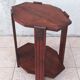 Art Deco side table in solid oak