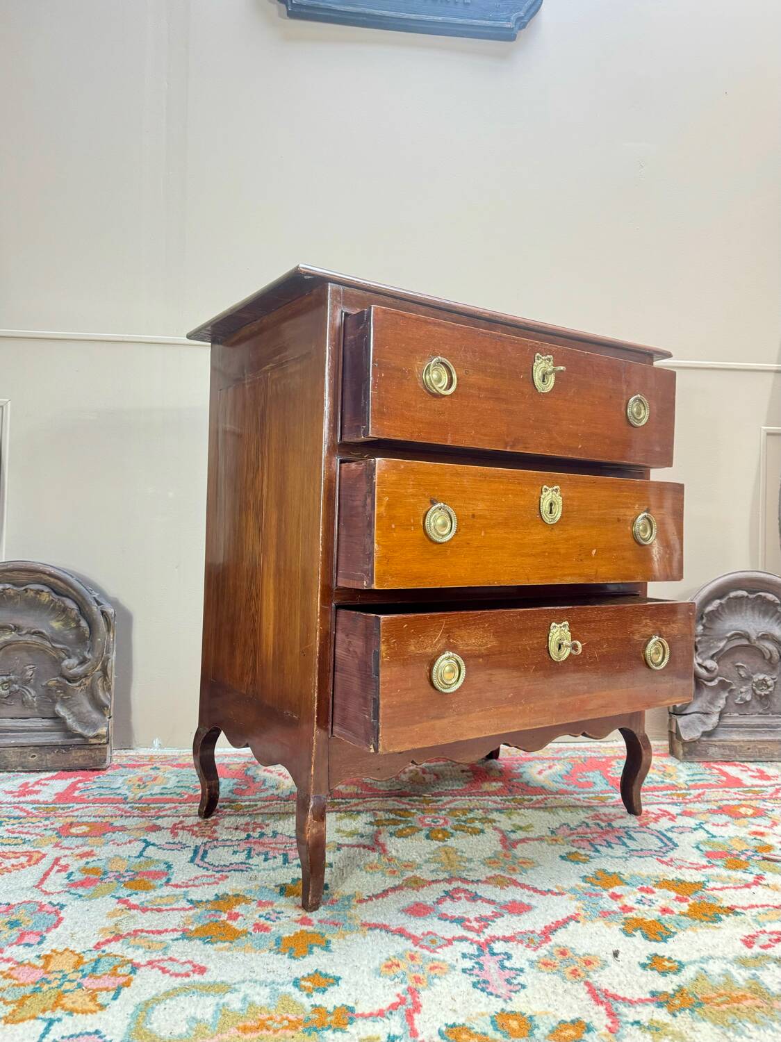 Louis XV Mahogany Chest of Drawers, 18th Century