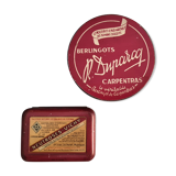 Set of 2 Old Metal Cans