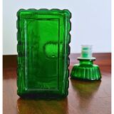 Midcentury Green Empoli Bottle with stopper